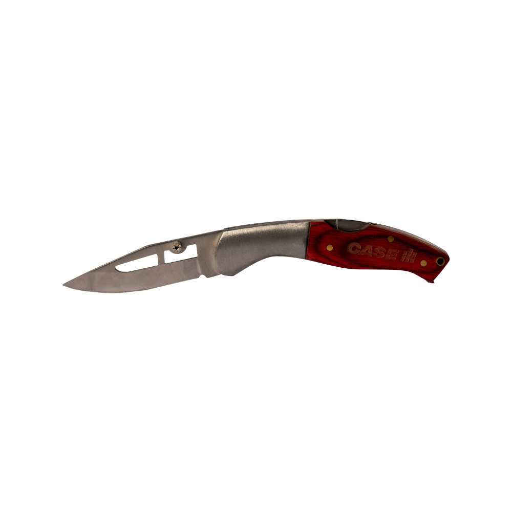 Lockback knife with wooden handle