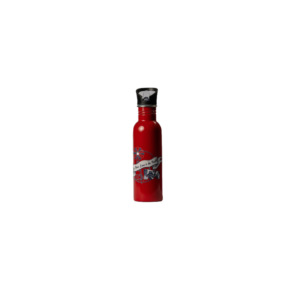 WATER BOTTLE RED STAINLESS STEEL