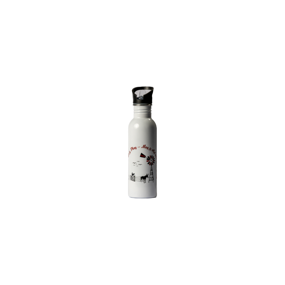 WATER BOTTLE WHITE STAINLESS