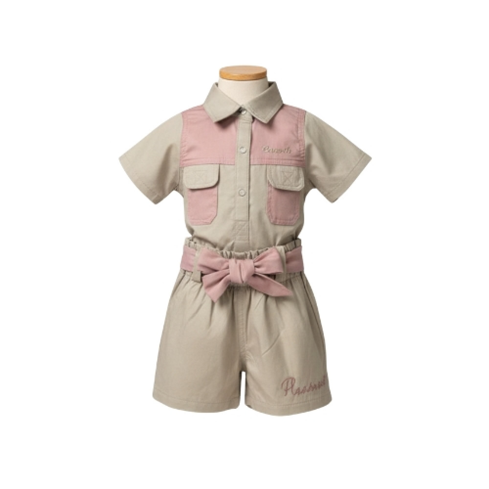 GIRL BABY GROW SHORT SET