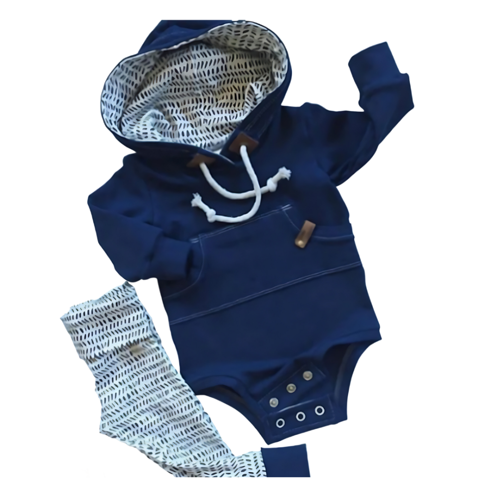 BABYGROW NAVY WITH HOODIE