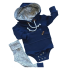 BABYGROW NAVY WITH HOODIE