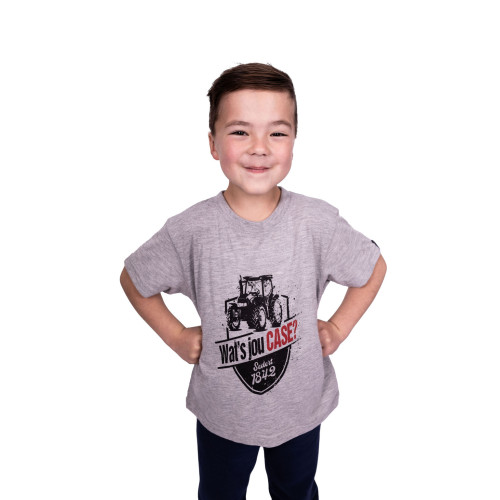 T-SHIRT WATS JOU CASE GREY