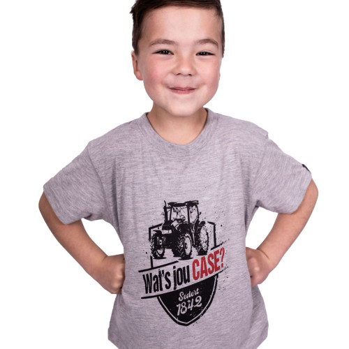 T-SHIRT WATS JOU CASE GREY