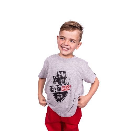 T-SHIRT WATS JOU CASE GREY