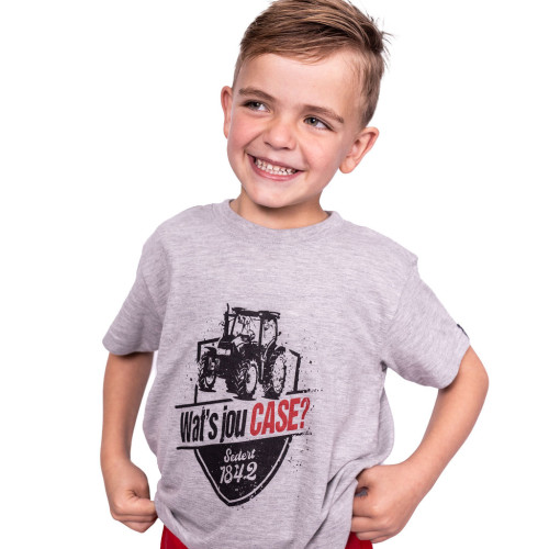 T-SHIRT WATS JOU CASE GREY