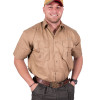 CAMEL SHORT SLEEVE SHIRT MEN