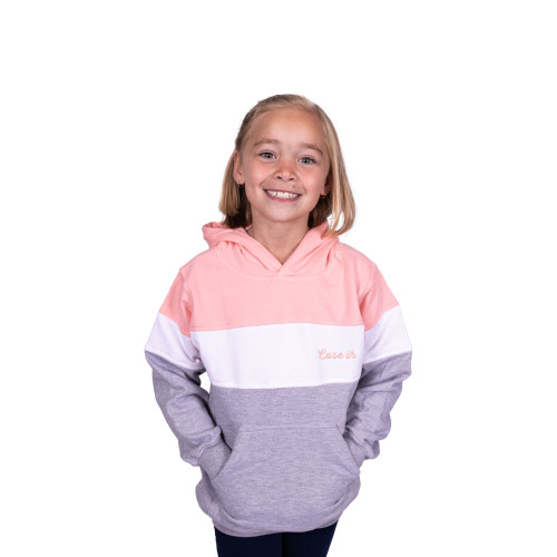 GIRLY HOODY PINK GREY WHITE GIRLY HOODY PINK GREY WHITE