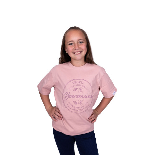 GIRLS T-SHIRT PINK BOEREMEISIE