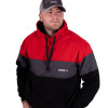 MENS HOODIE RED & BLACK/GREY