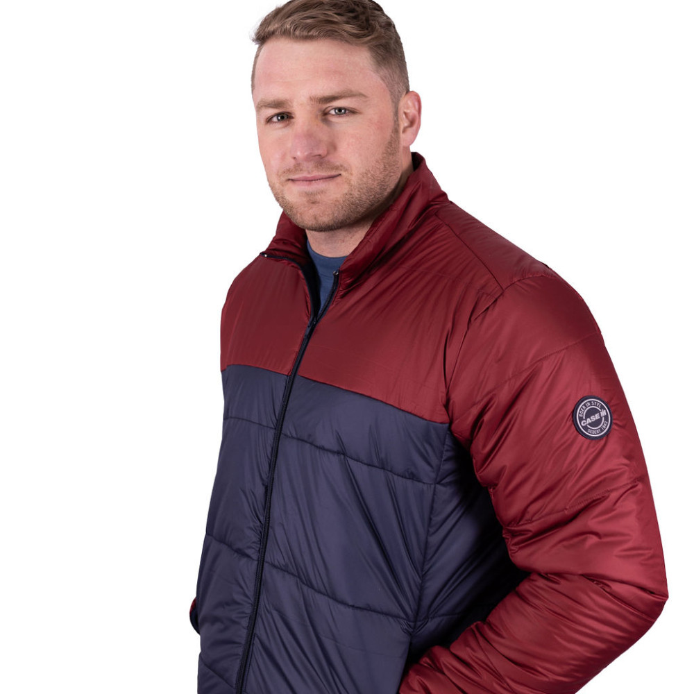 MENS PUFFER NAVY & RED