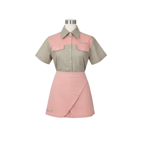 GIRLS SHIRT/SKORT PINK