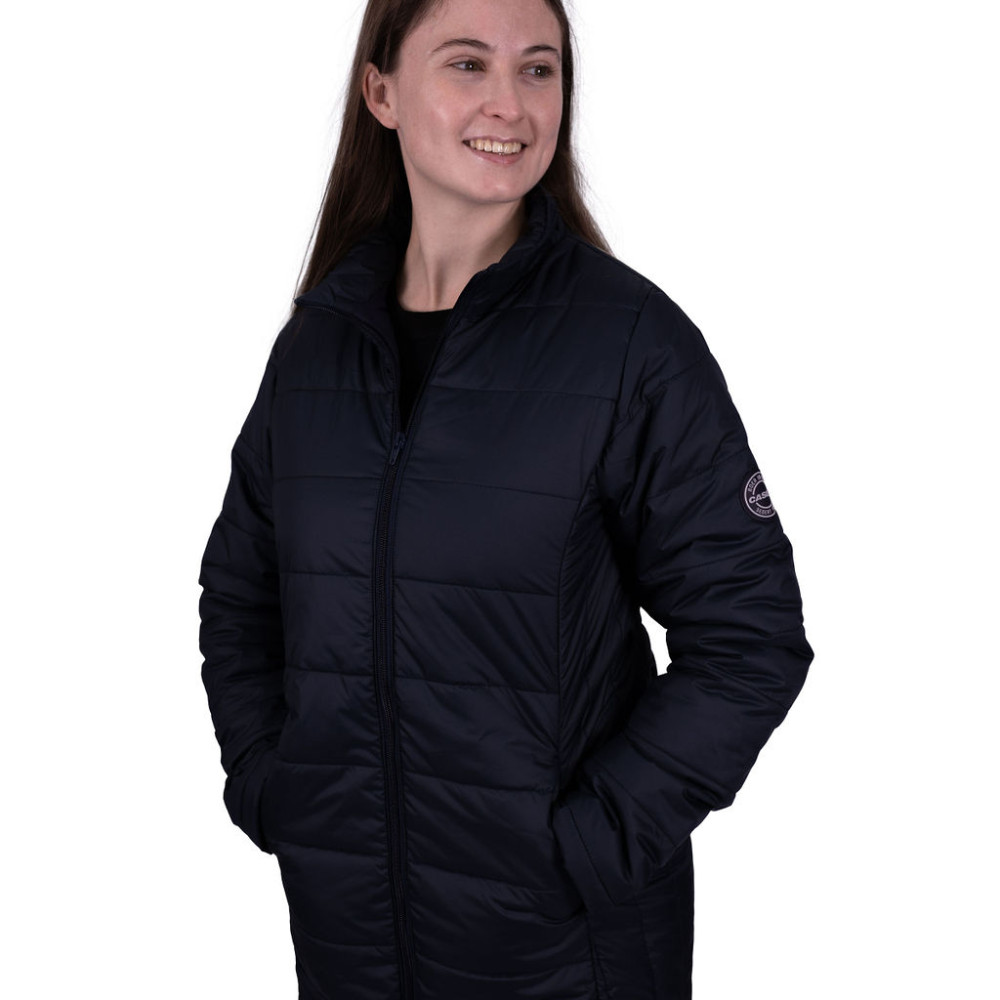 LADIES PUFFER COAT NAVY