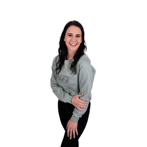 LADIES OLIVE SWEATSHIRT (EMBROIDERED) LADIES OLIVE SWEATSHIRT (EMBROIDERED)