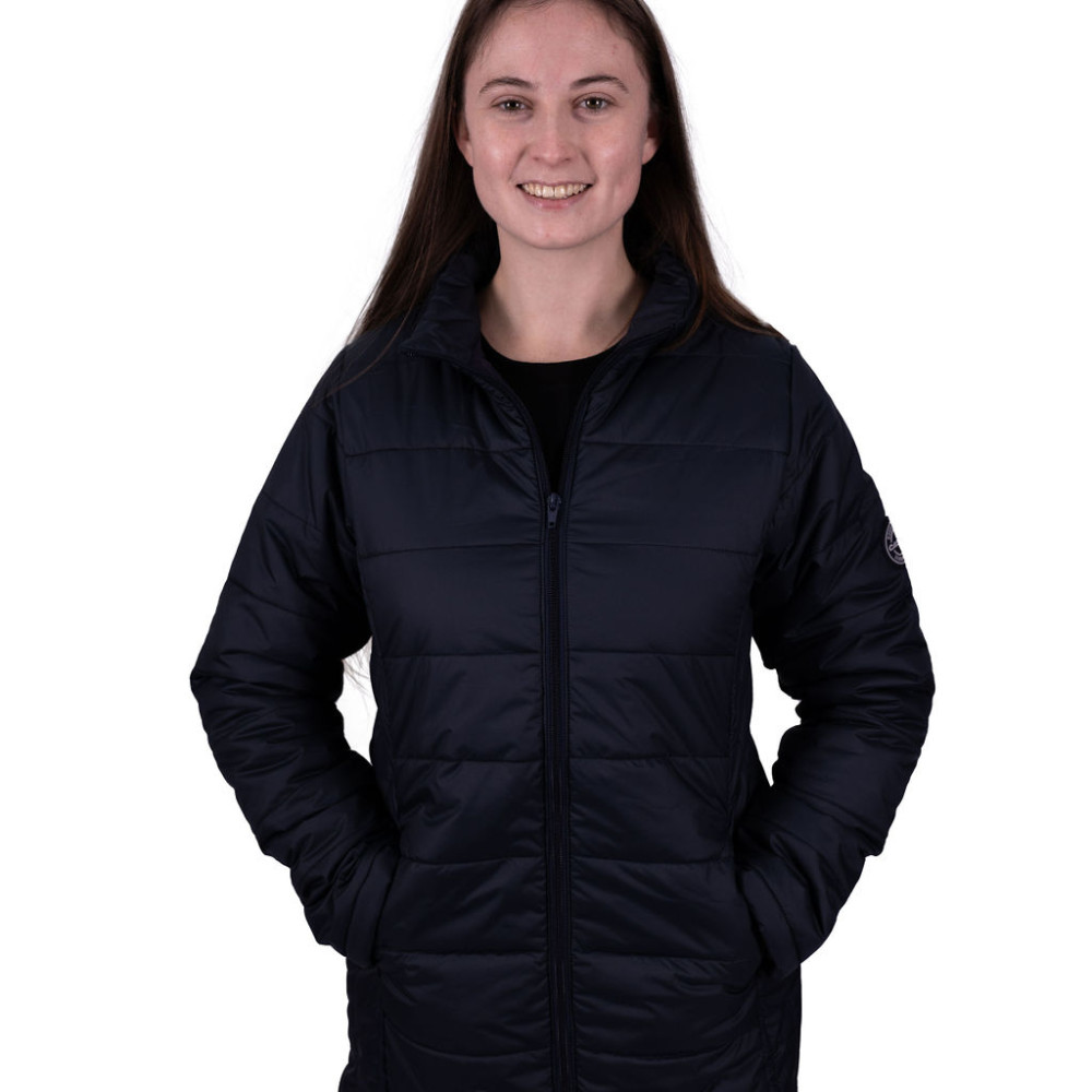 LADIES PUFFER COAT NAVY