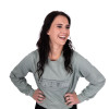 LADIES OLIVE SWEATSHIRT (EMBROIDERED)