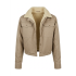 LADY CROPPED JACKET WOOL STONE