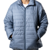 Ladies Steel Blue Puffer Jacket