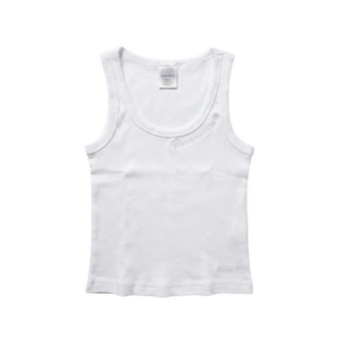 LADY RIBBED TANK TOP WHITE