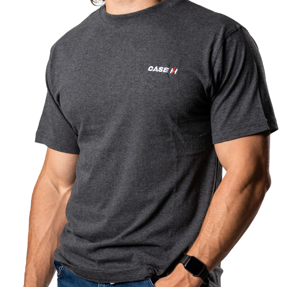 T-SHIRT CHARCOAL MEN CASE IH