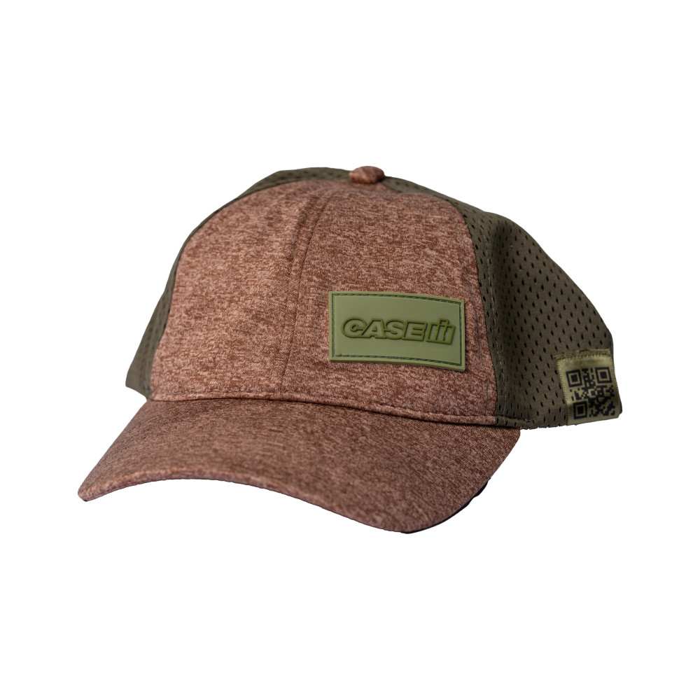 Khaki and olive trucker cap