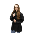 LADIES BLACK LONGER JACKET