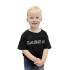 TSHIRT BOY BLACK WITH CAMO LOGO