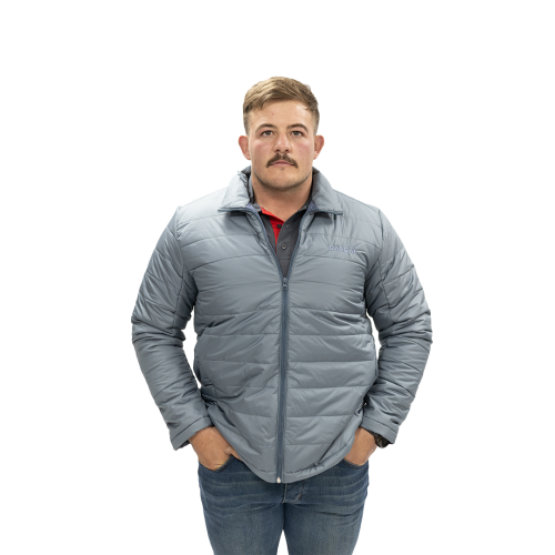 MENS PUFFER STEEL BLUE L/SLEEVE MENS PUFFER STEEL BLUE L/SLEEVE