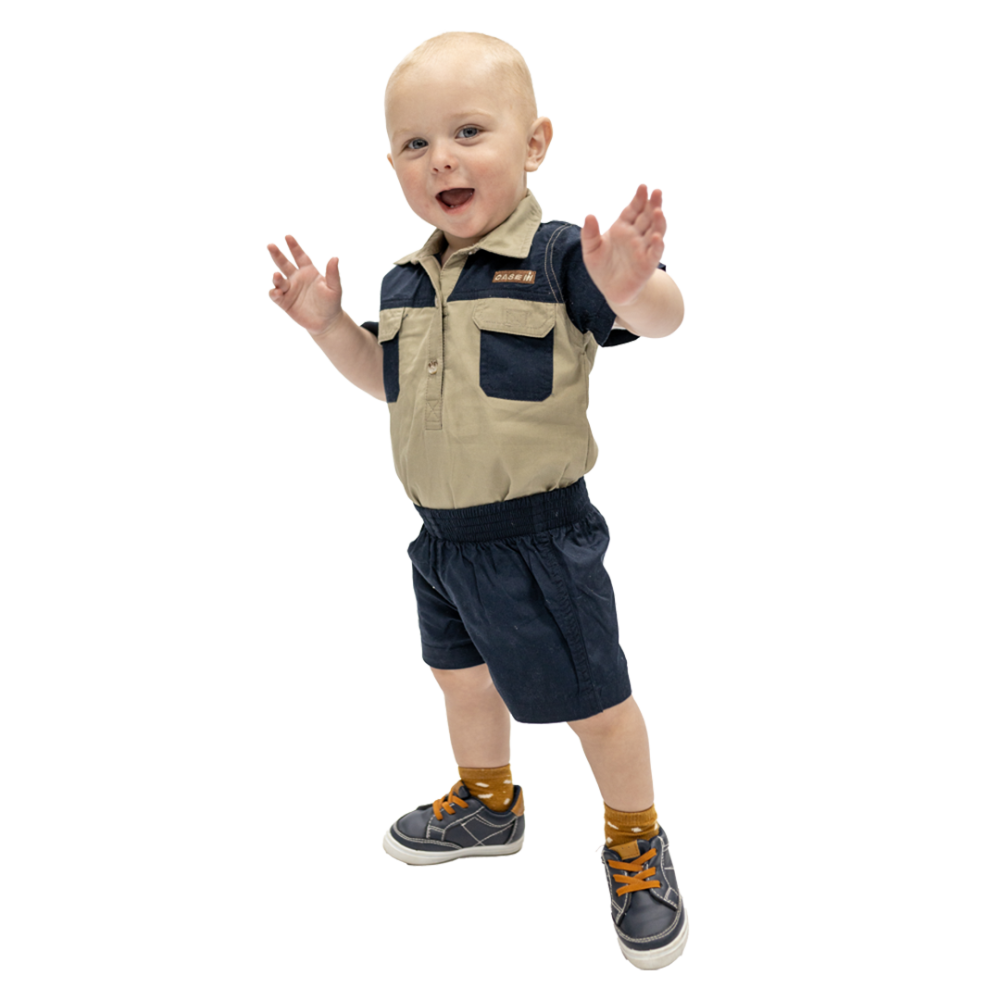 BABYGROW KHAKI/NAVY